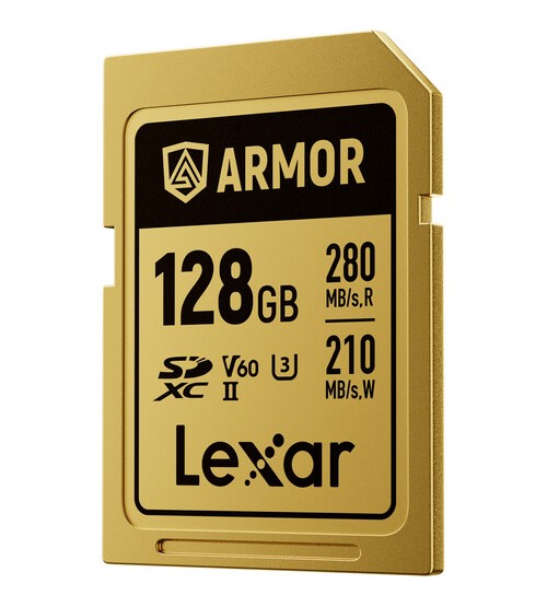 Lexar 128GB ARMOR GOLD UHS-II SDXC Memory Card (Promo Discount Rp. 241.000 Periode 15 Mei s/d 15 juni 2025)